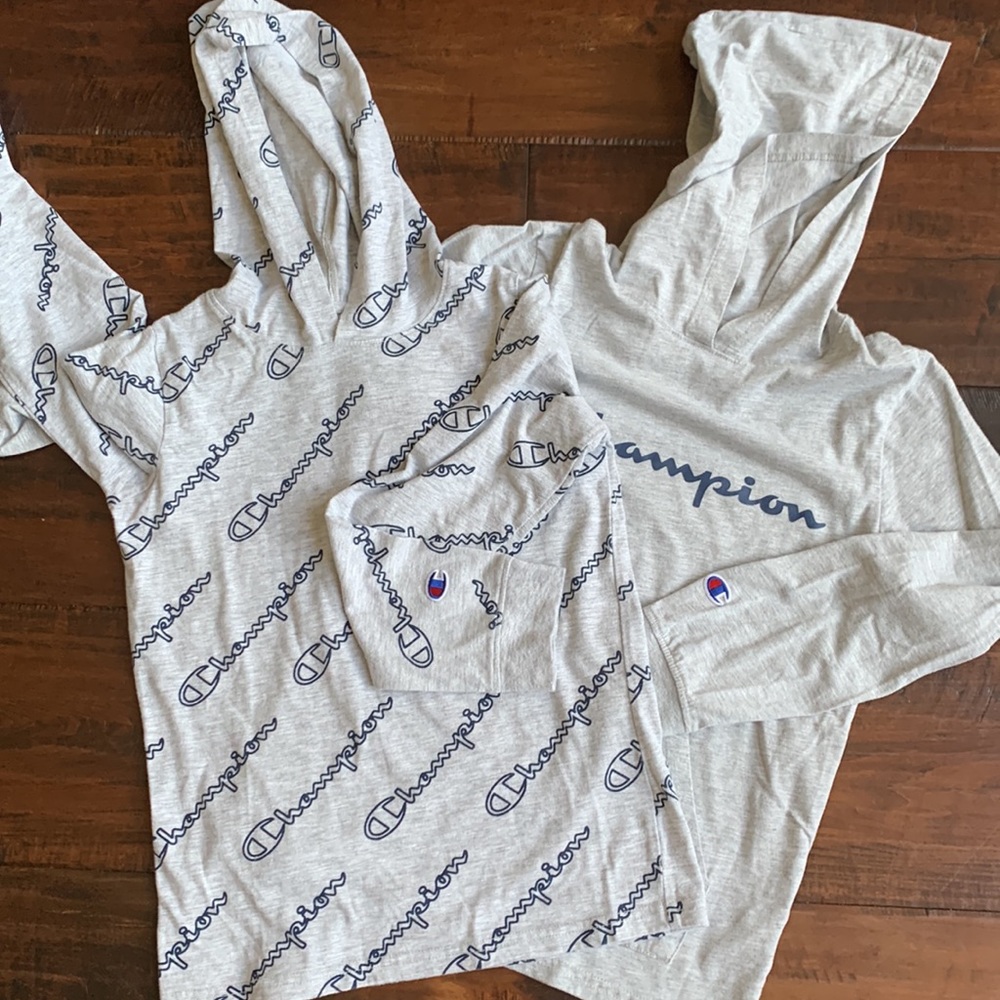 Pair of Champion Brand Shirts, Boys Medium